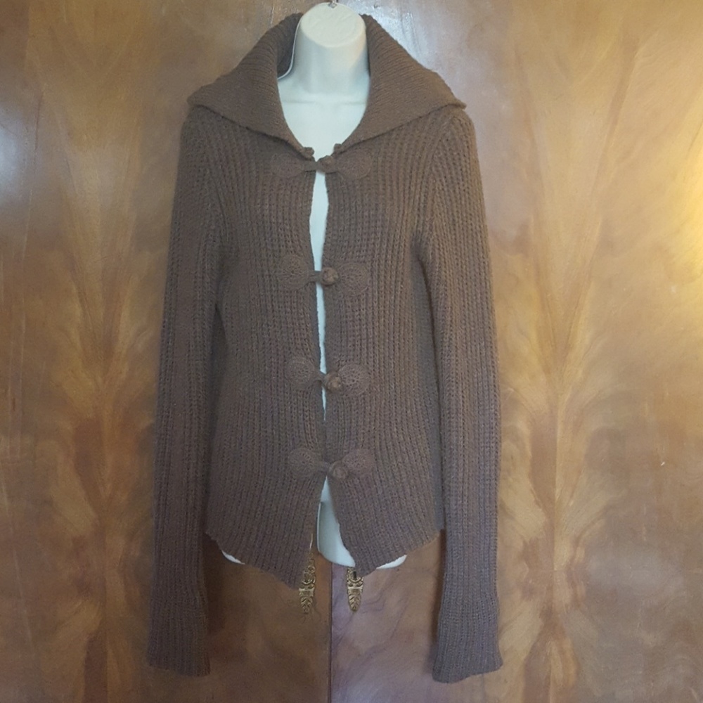 Max studio brown sweater xs